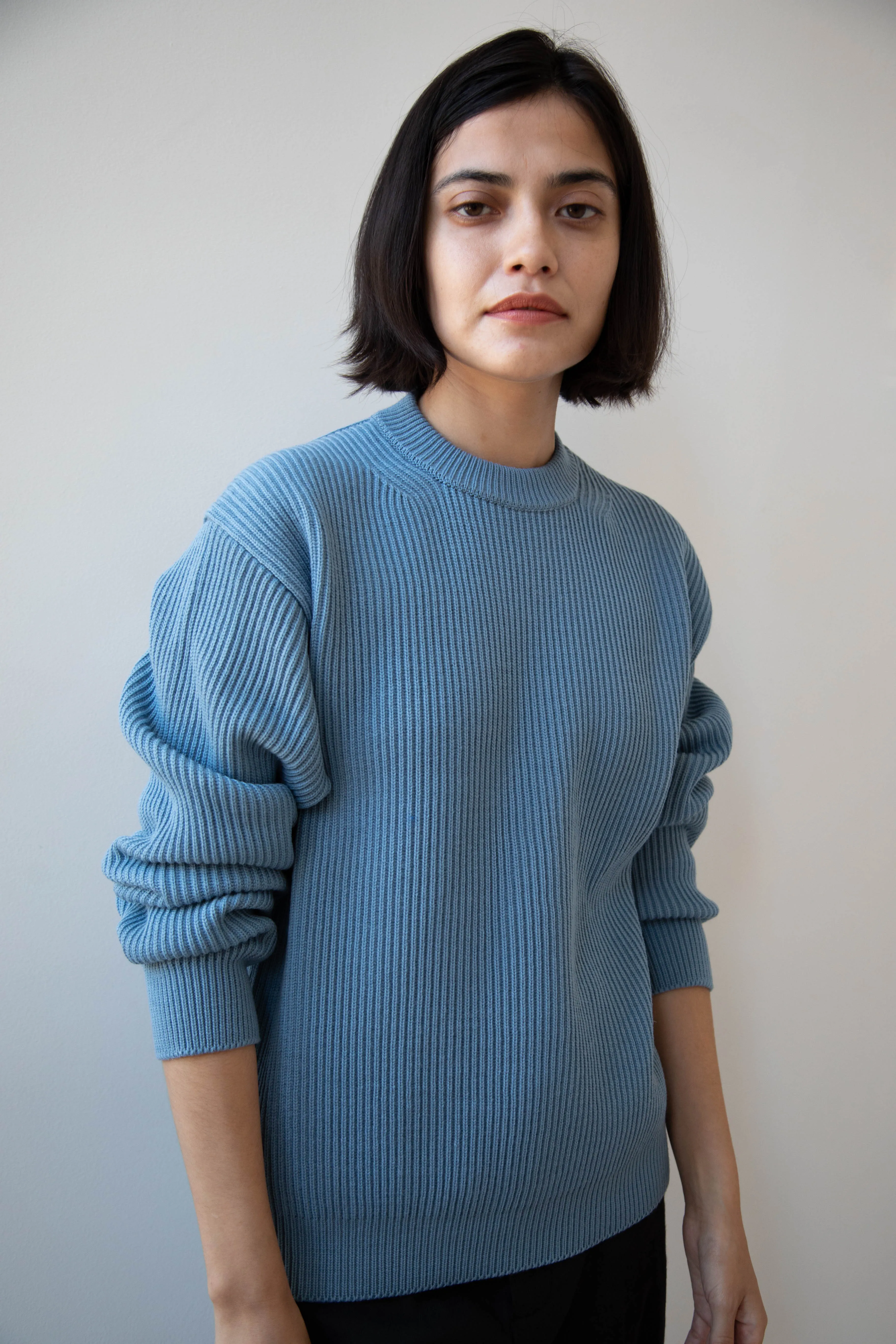 Auralee | French Merino Rib Knit Pullover