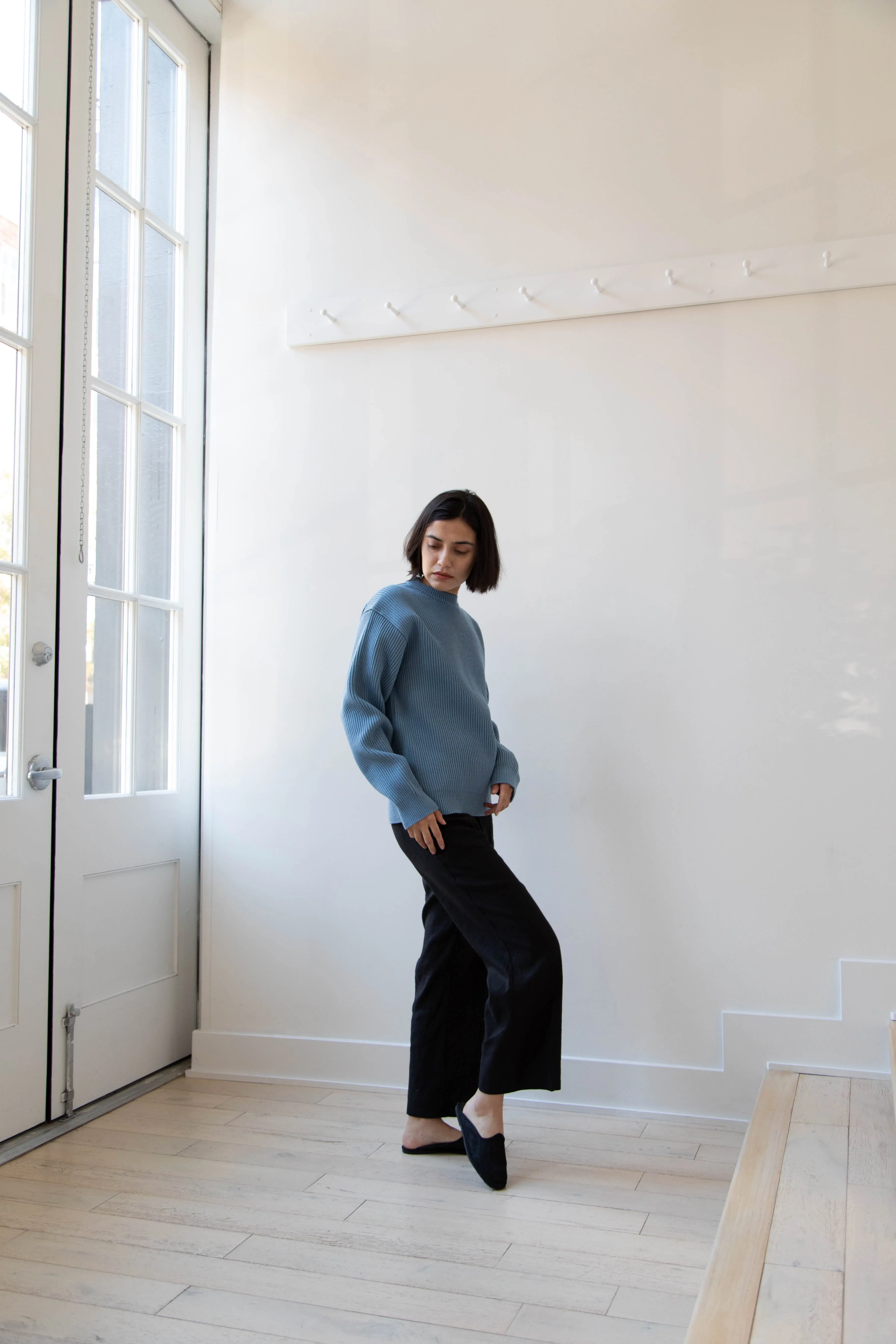 Auralee | French Merino Rib Knit Pullover