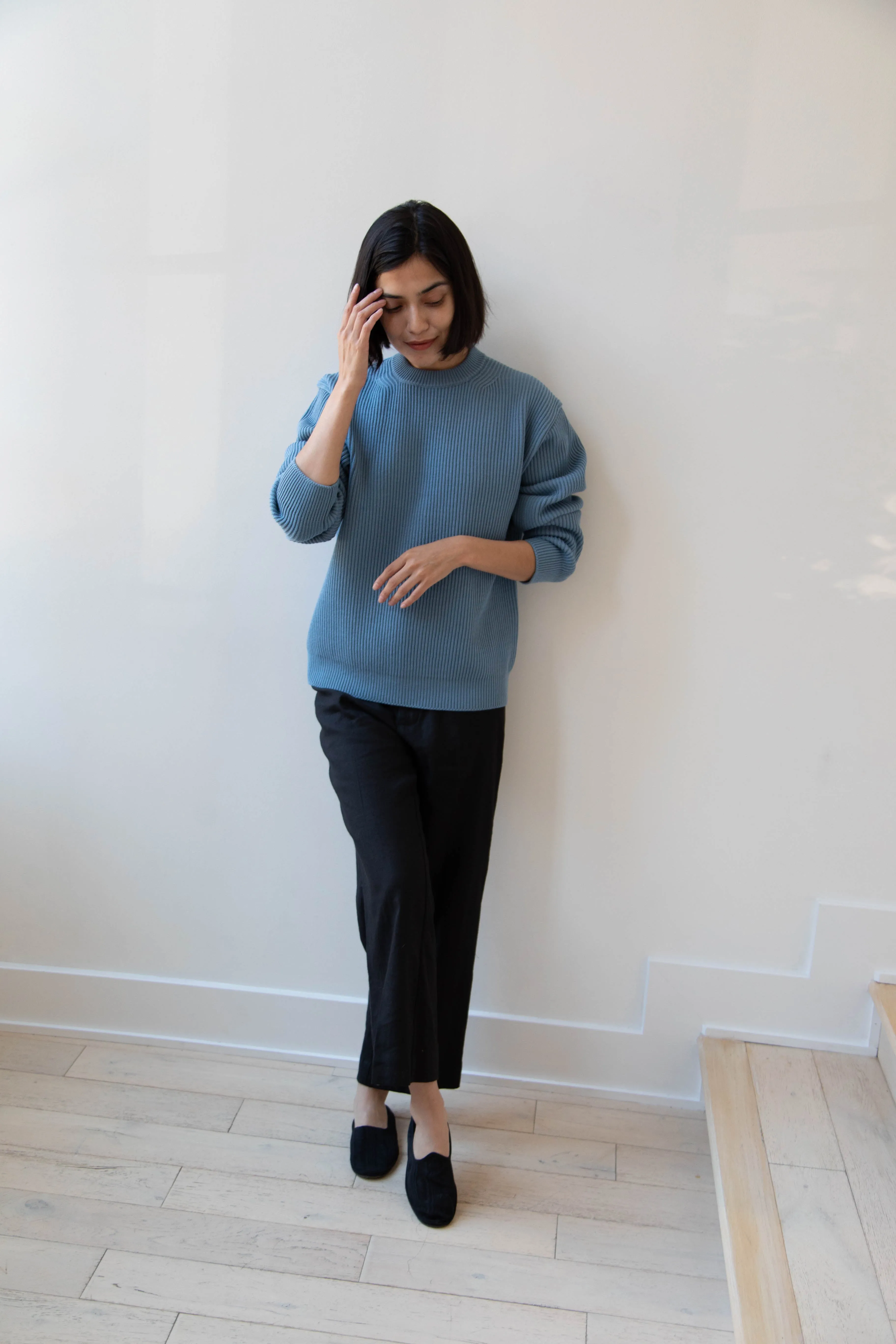 Auralee | French Merino Rib Knit Pullover