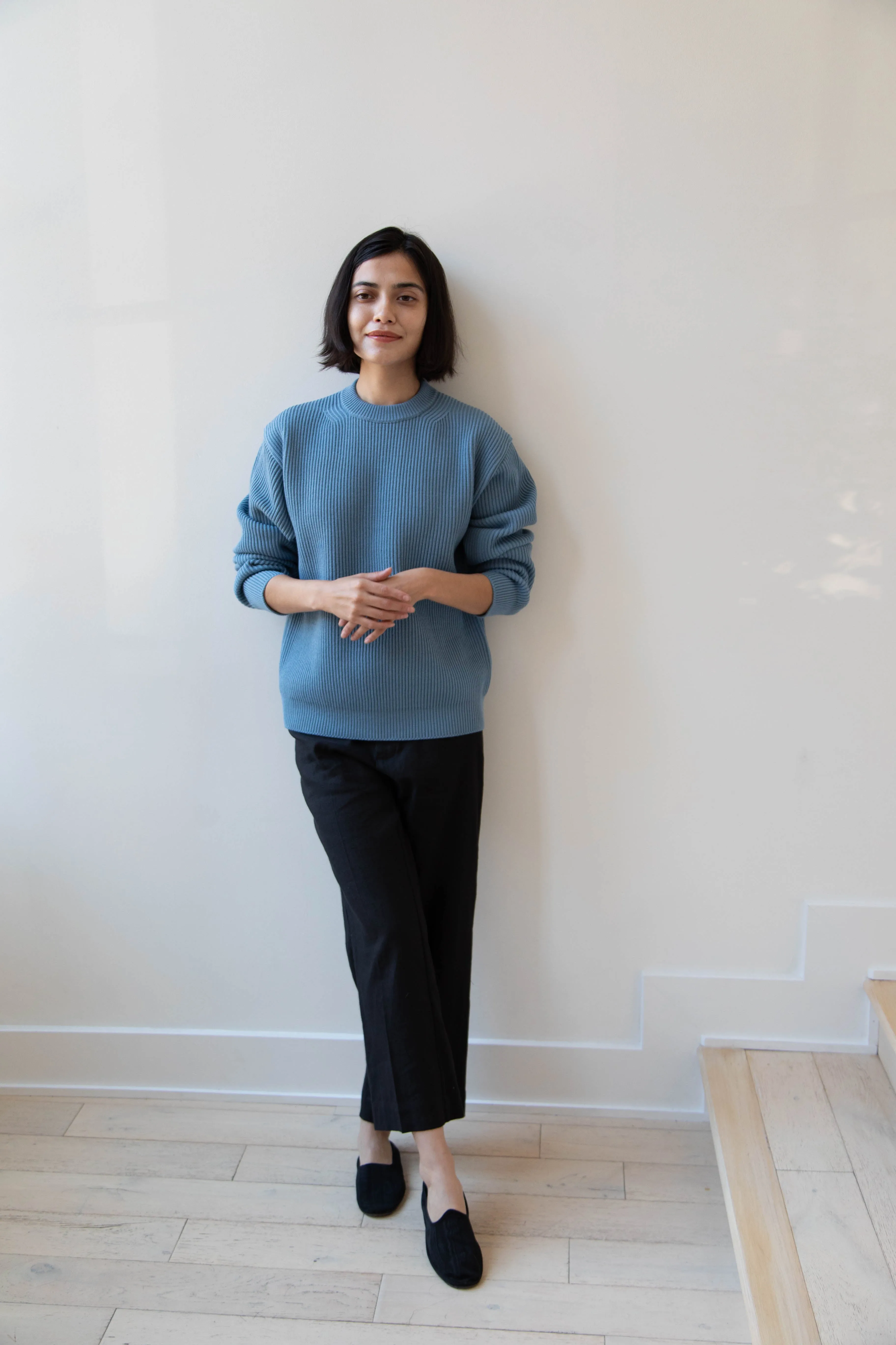 Auralee | French Merino Rib Knit Pullover