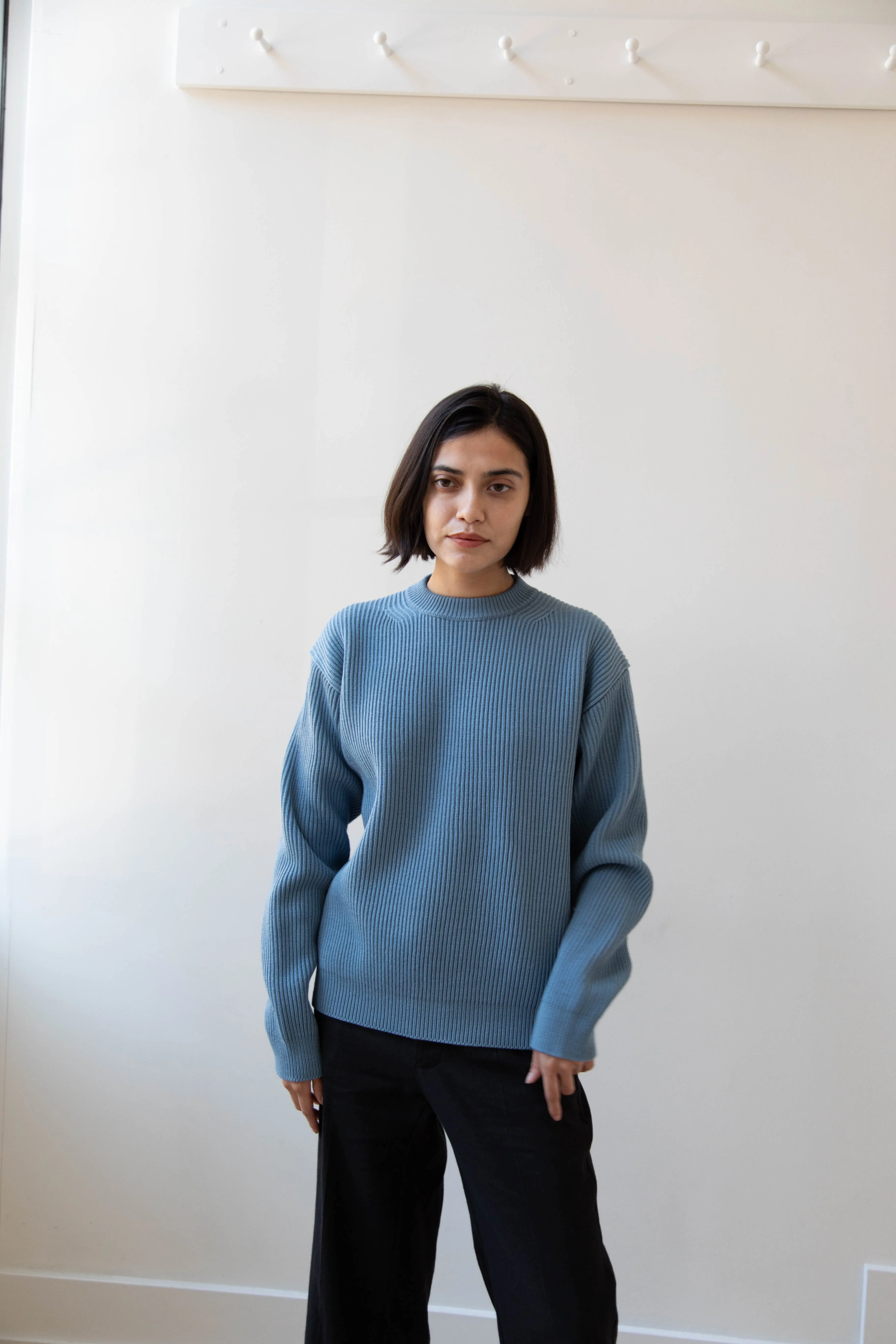 Auralee | French Merino Rib Knit Pullover