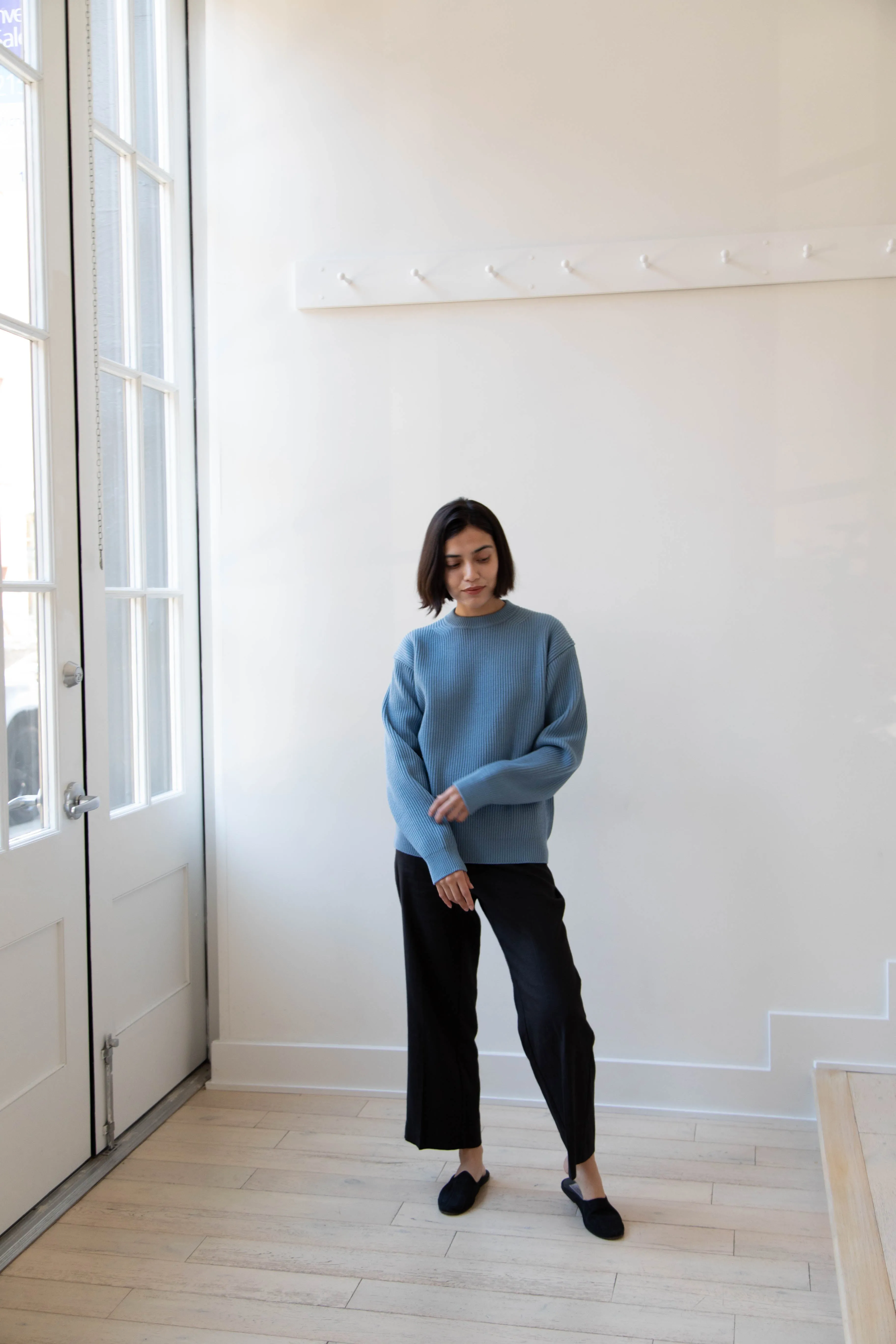 Auralee | French Merino Rib Knit Pullover