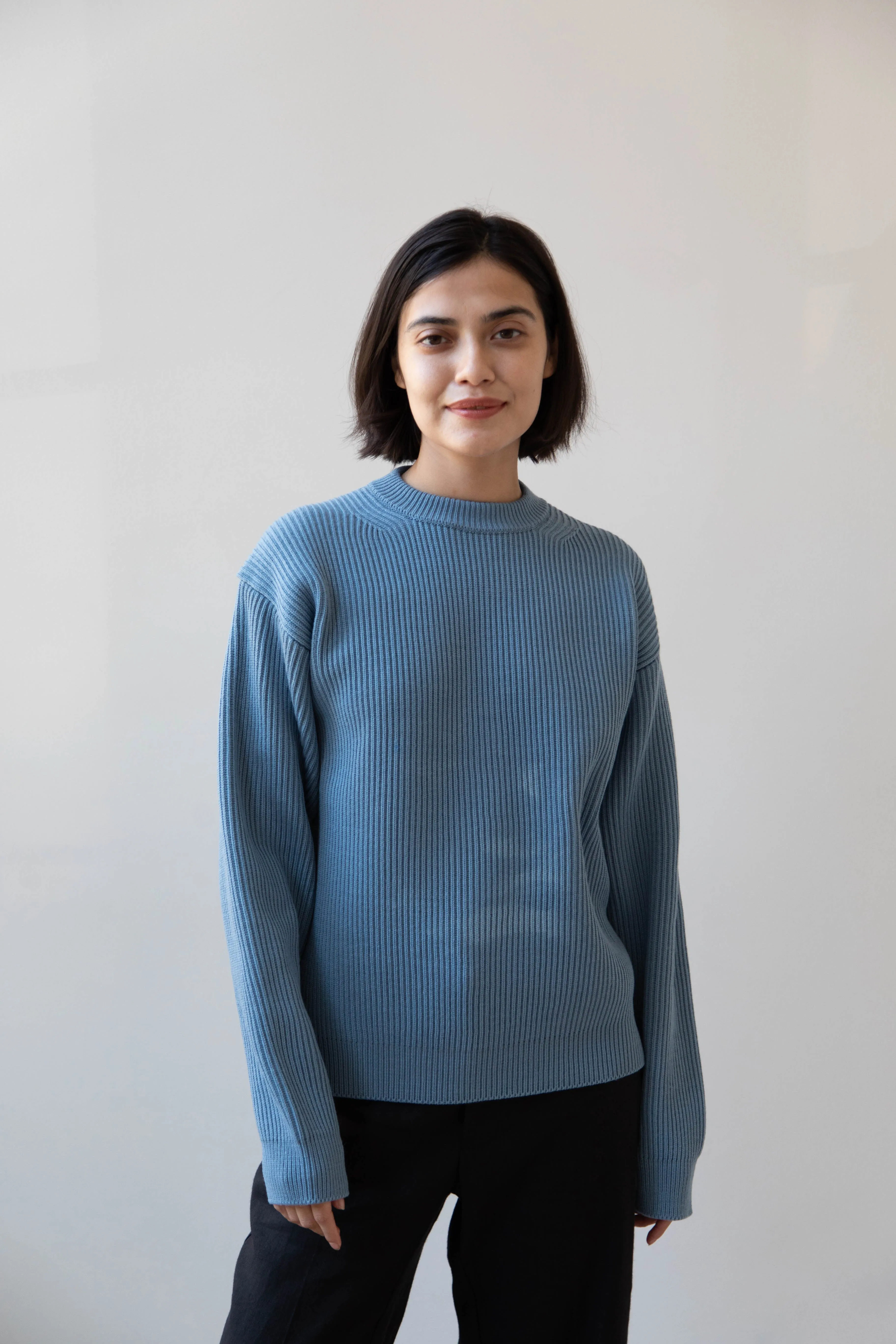 Auralee | French Merino Rib Knit Pullover