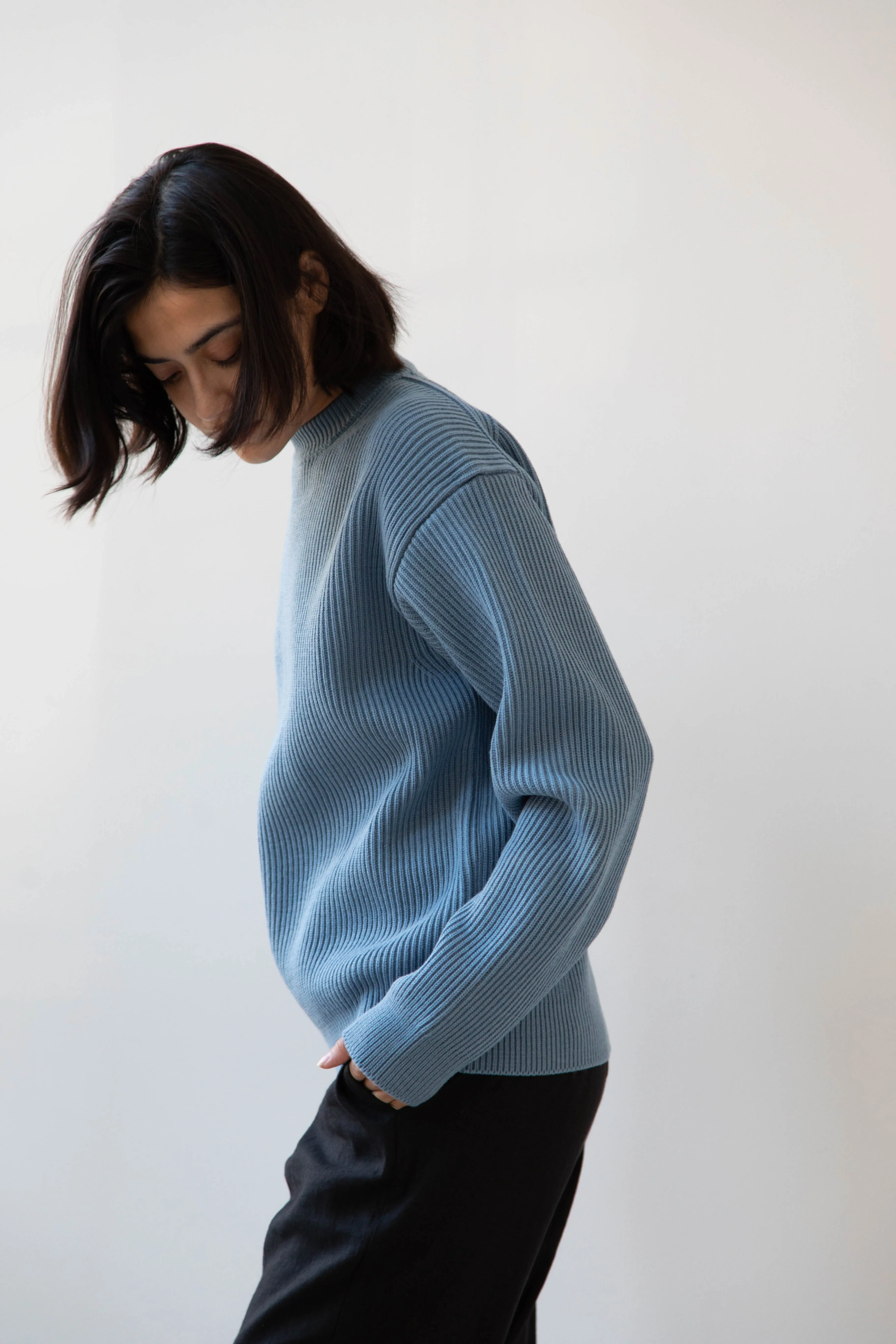 Auralee | French Merino Rib Knit Pullover