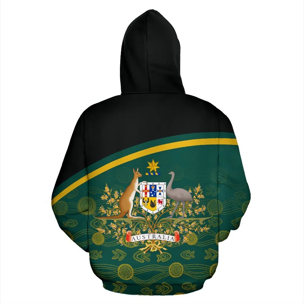 Australia Rugby Hoodie - Curve Style - BN15