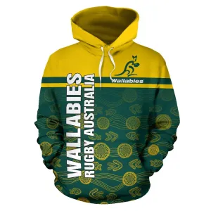 Australia Rugby Hoodie - Horizontal Style - BN15