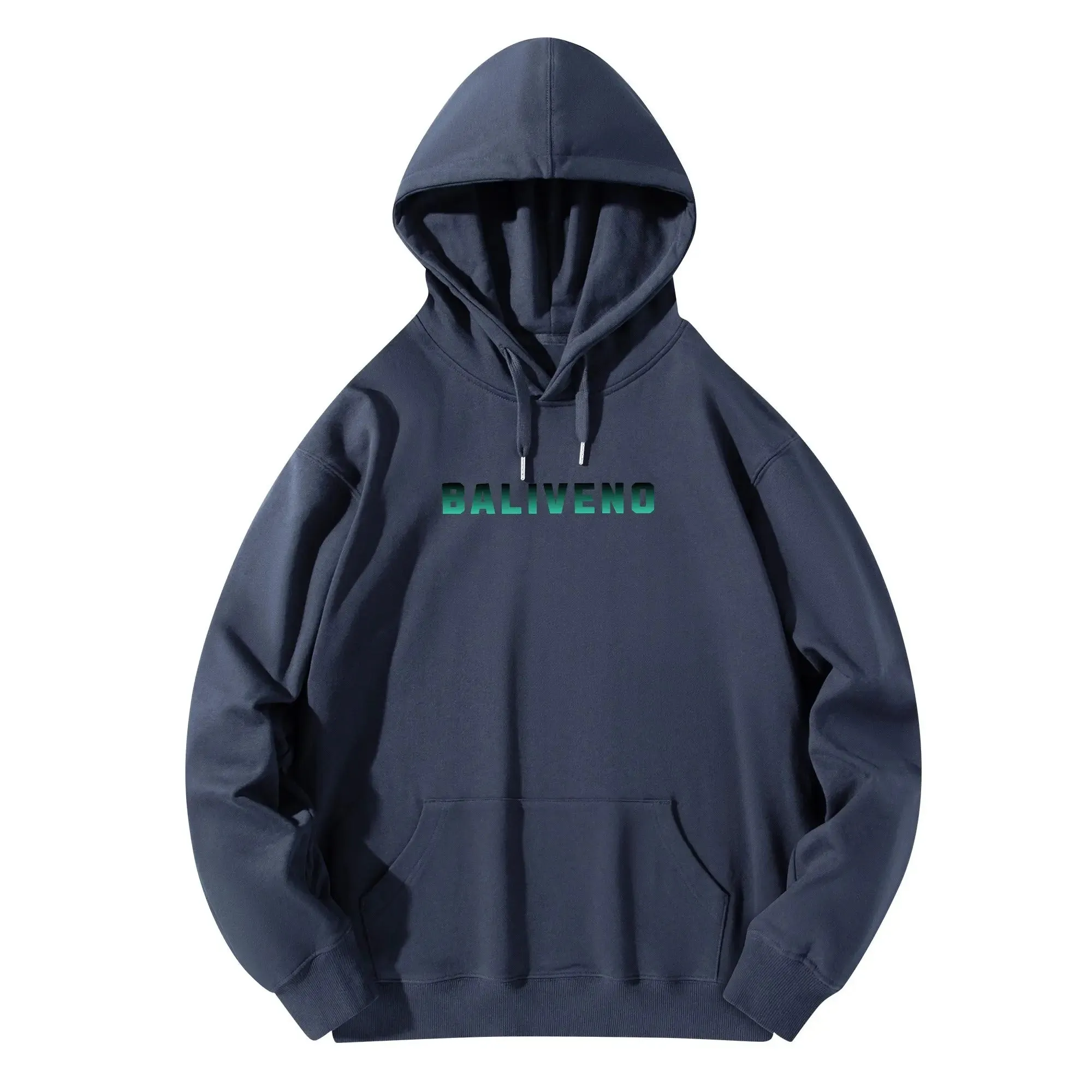 Baliveno Luxurious Unisex Cotton Hoodie, with logos printed on the Front & Back.