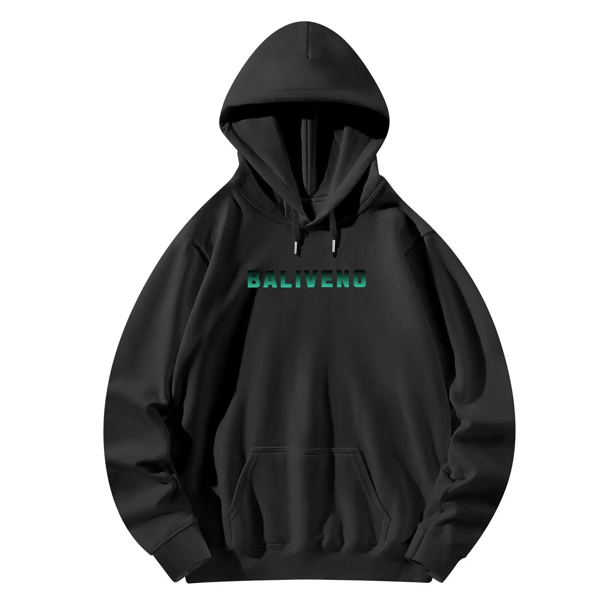 Baliveno Luxurious Unisex Cotton Hoodie, with logos printed on the Front & Back.