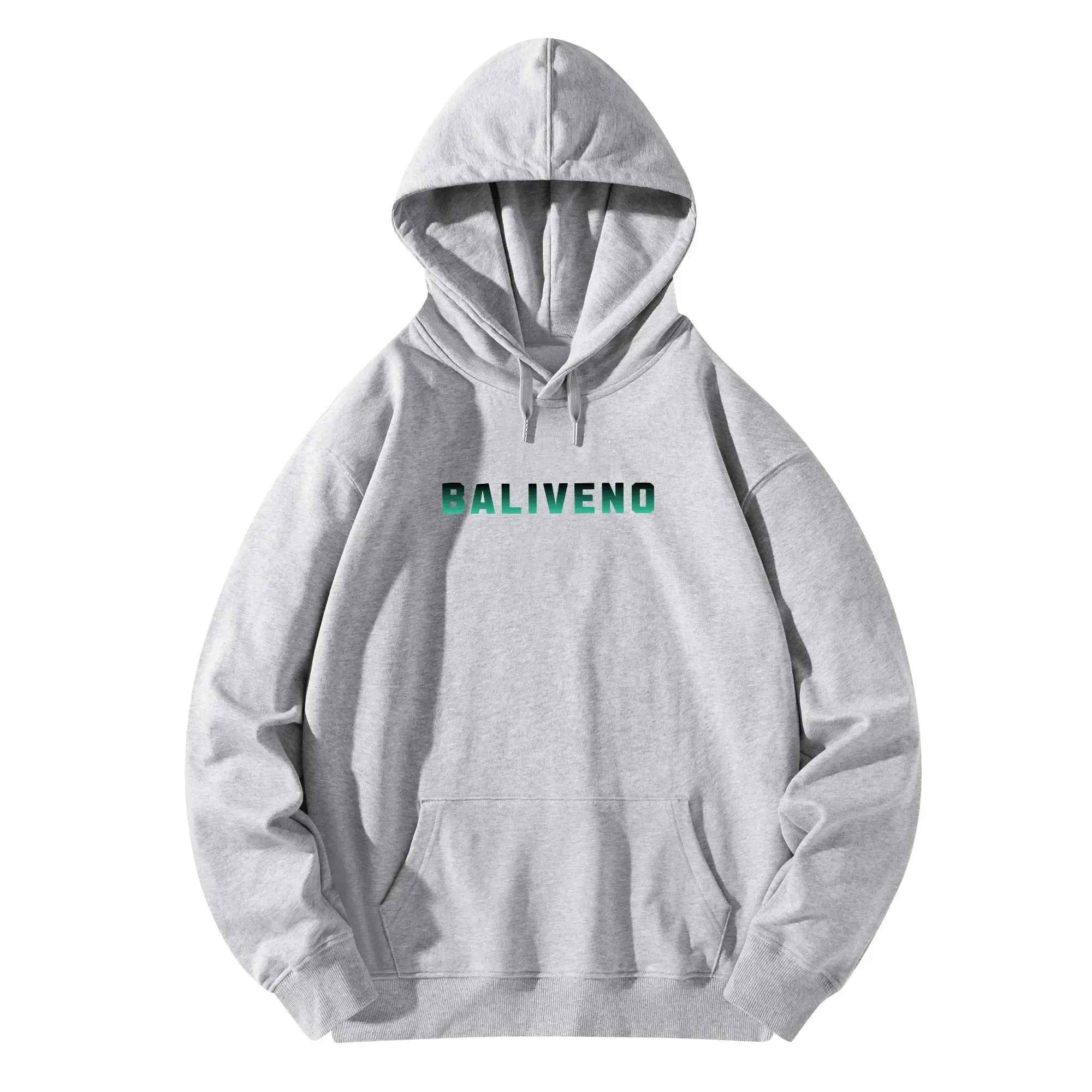 Baliveno Luxurious Unisex Cotton Hoodie, with logos printed on the Front & Back.