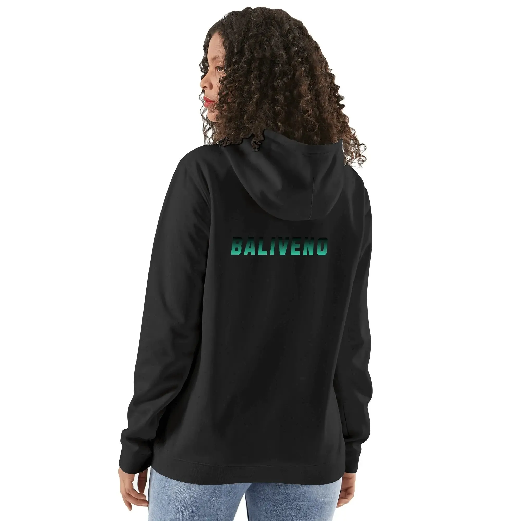 Baliveno Luxurious Unisex Cotton Hoodie, with logos printed on the Front & Back.