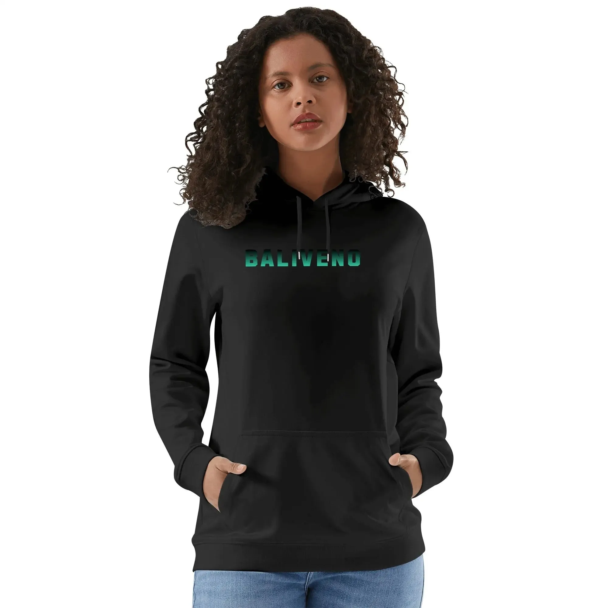 Baliveno Luxurious Unisex Cotton Hoodie, with logos printed on the Front & Back.