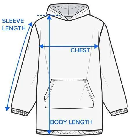 Bohemian Blues Wearable Blanket Hoodie