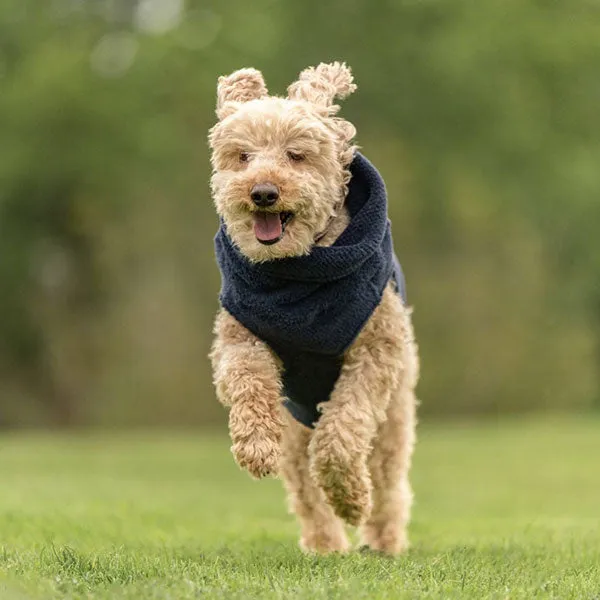 Calming Pullover Fleece Sweater For All Size Pups - Mid Night Blue