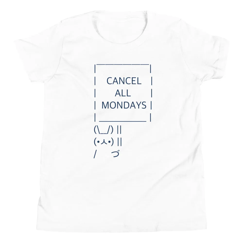 Cancel All Mondays Bunny Kid's Youth Tee