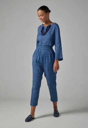 Choice Straight Leg Solid Trousers Indigo