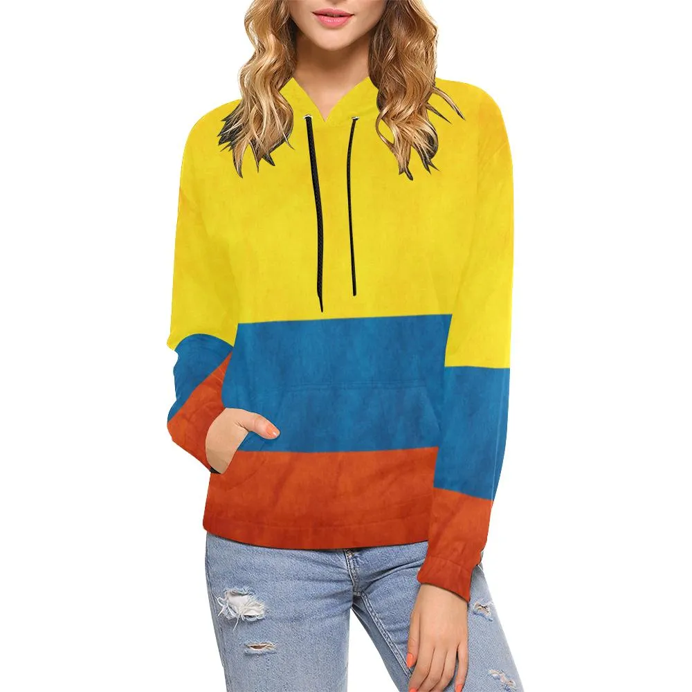 Colombia Flag  All Over Print Hoodie A1