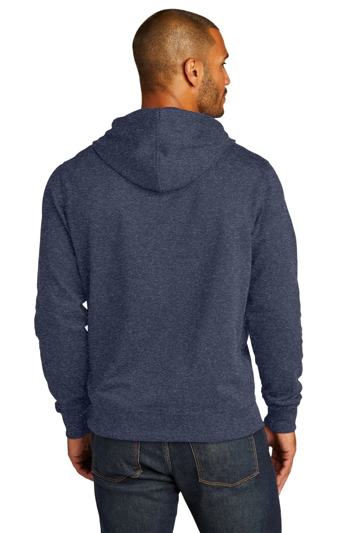 District Re-Fleece Full-Zip Hoodies, Heathered Navy