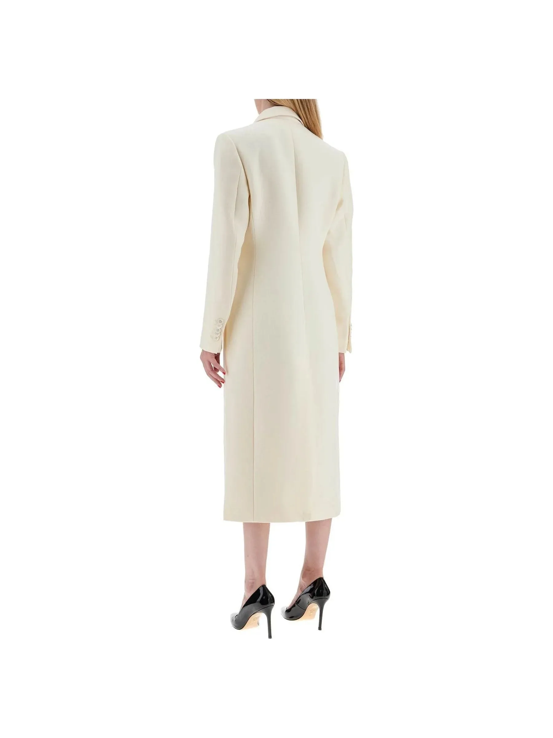 Double-Breasted Wool Maxi Coat