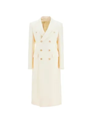 Double-Breasted Wool Maxi Coat