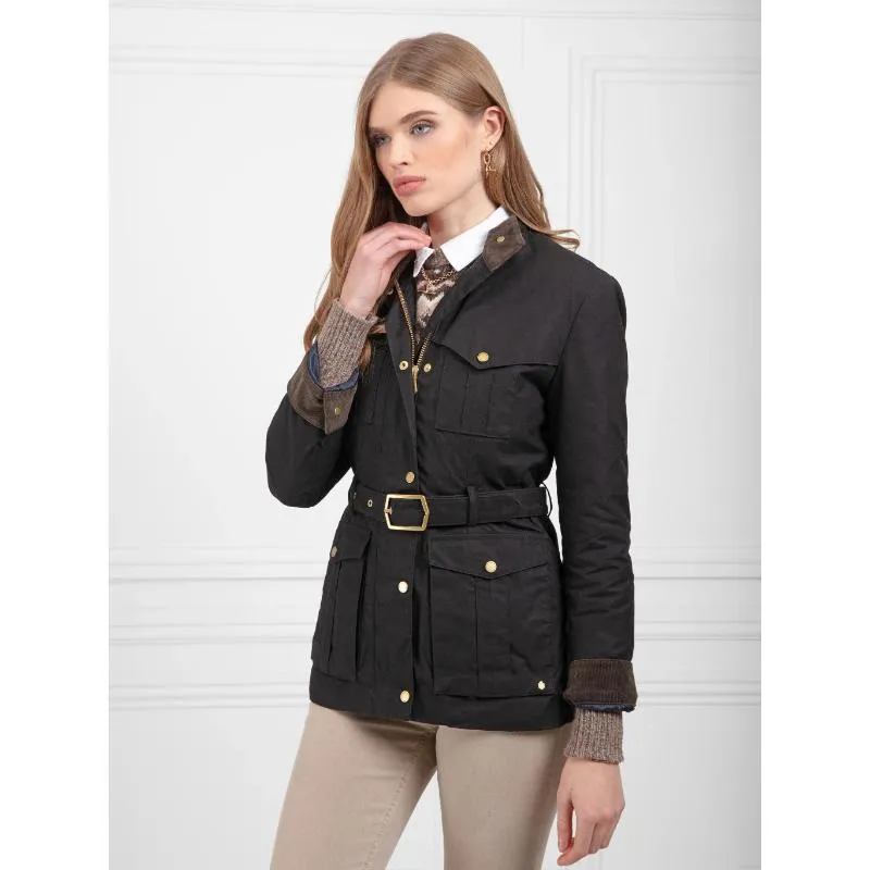 Fairfax & Favor Sadie Wax Safari Ladies Jacket - Black