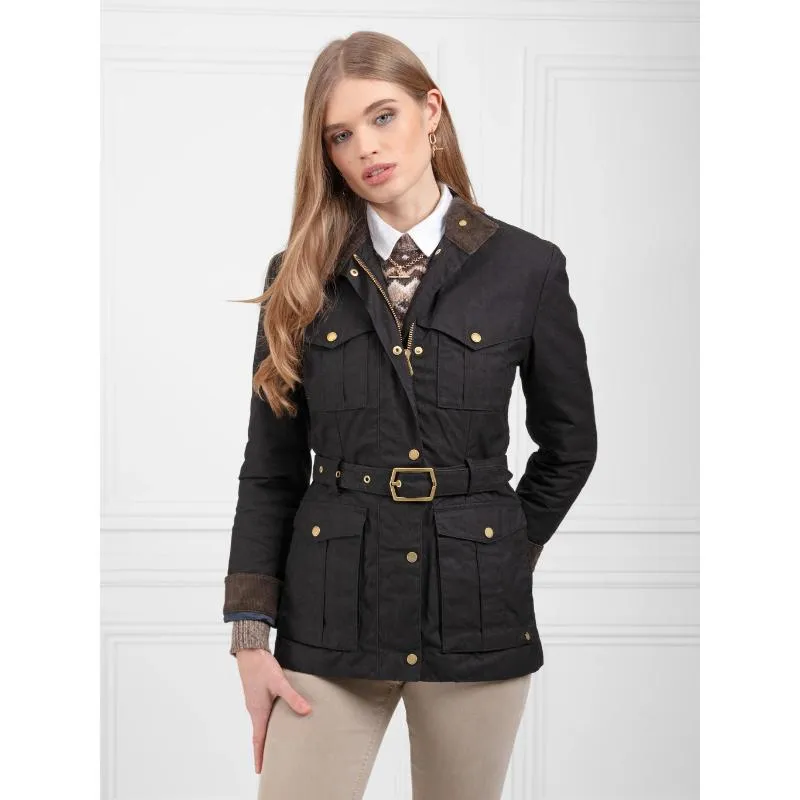 Fairfax & Favor Sadie Wax Safari Ladies Jacket - Black