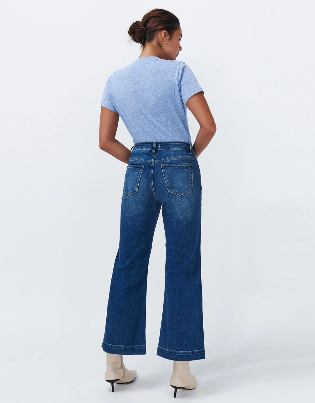 Freya Wide Leg Jeans - Fremont Wash