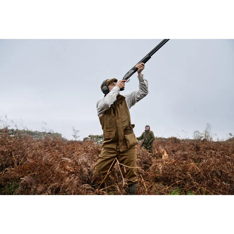 Harkila Kenmore Tweed Mens Shooting Waistcoat - Terragon Brown