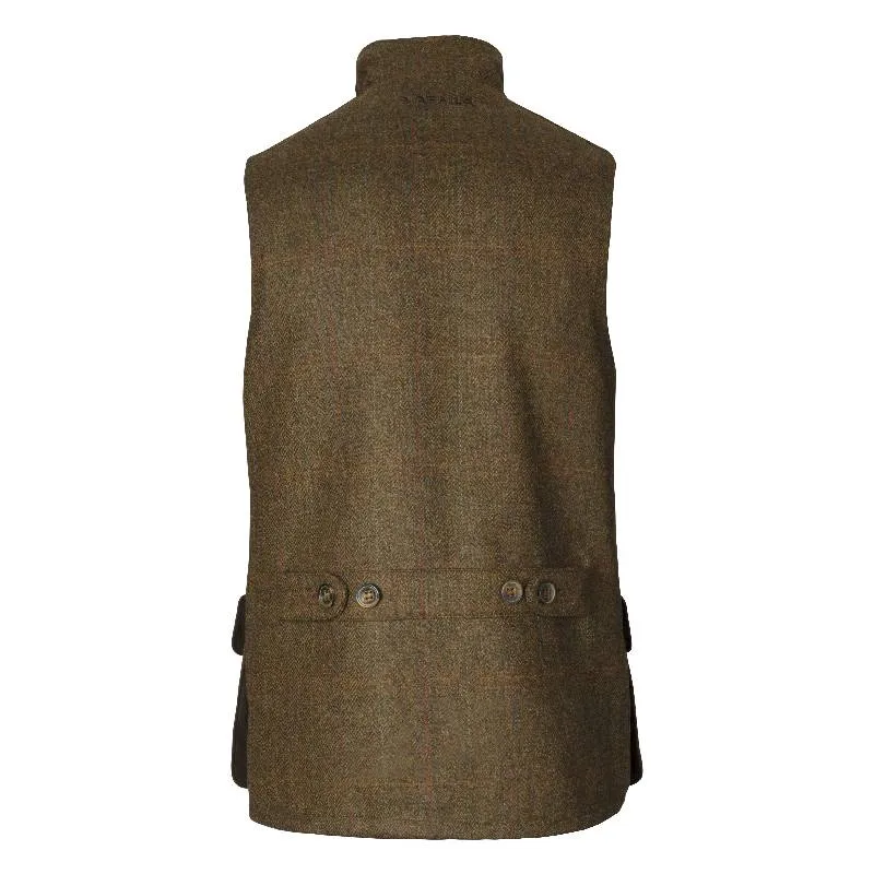 Harkila Kenmore Tweed Mens Shooting Waistcoat - Terragon Brown