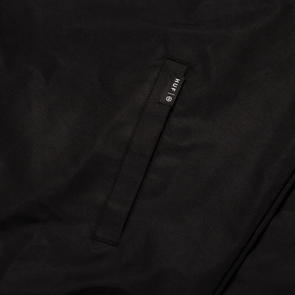 HUF DISCORDIA COACH JACKET // BLACK