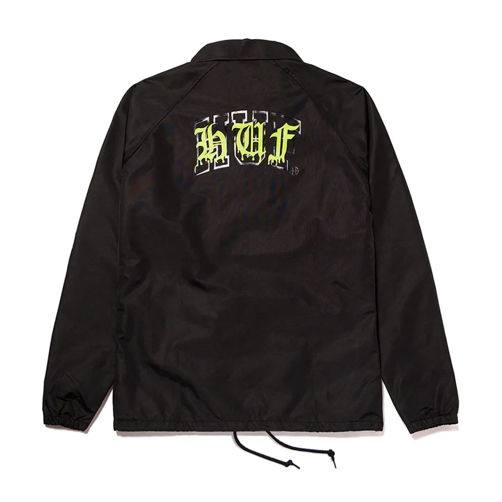 HUF DISCORDIA COACH JACKET // BLACK