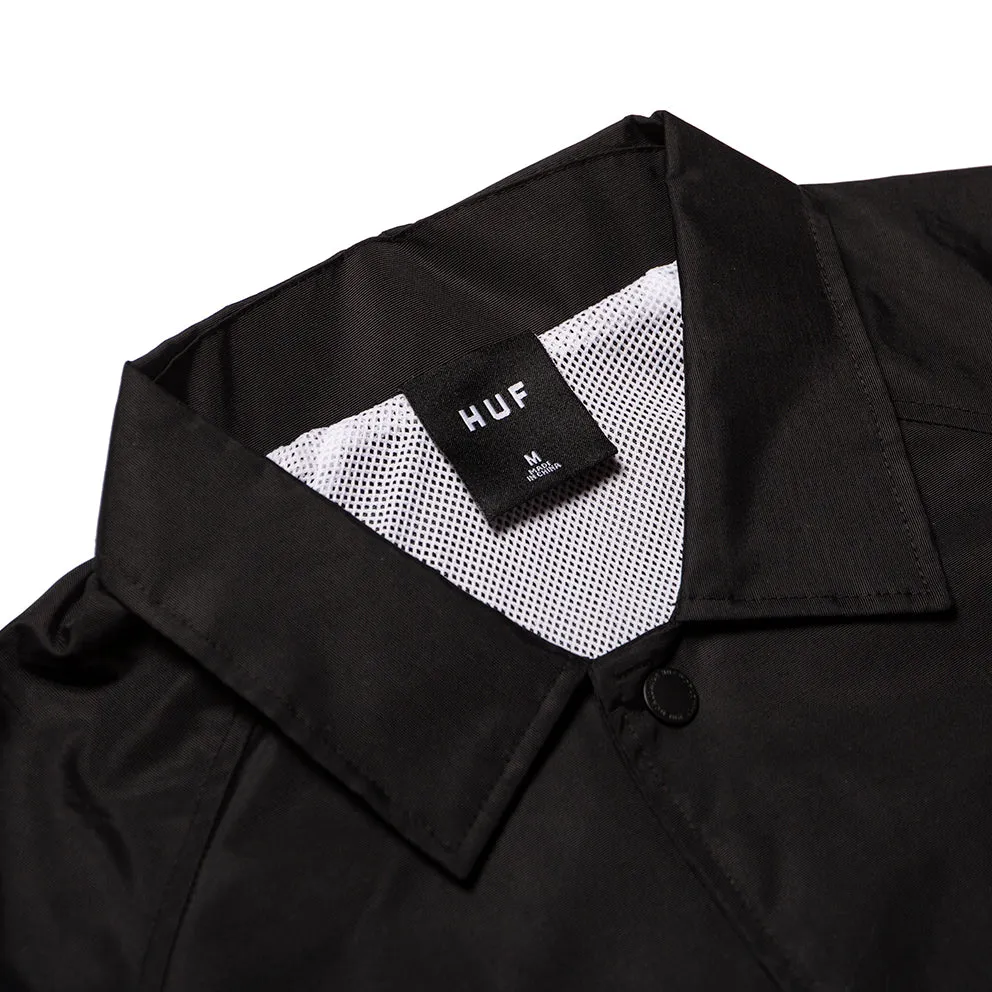 HUF DISCORDIA COACH JACKET // BLACK