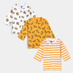 Infant Unisex Cotton Interlock 3 Piece Cardigan Set Lion King