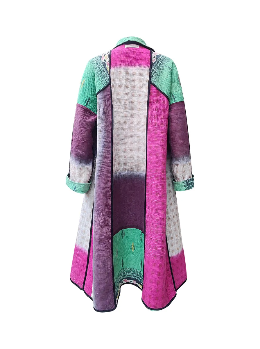 kantha vintage coat long kishori