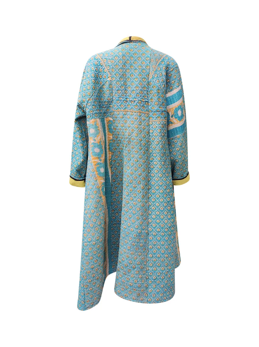 kantha vintage dress coat long jivika