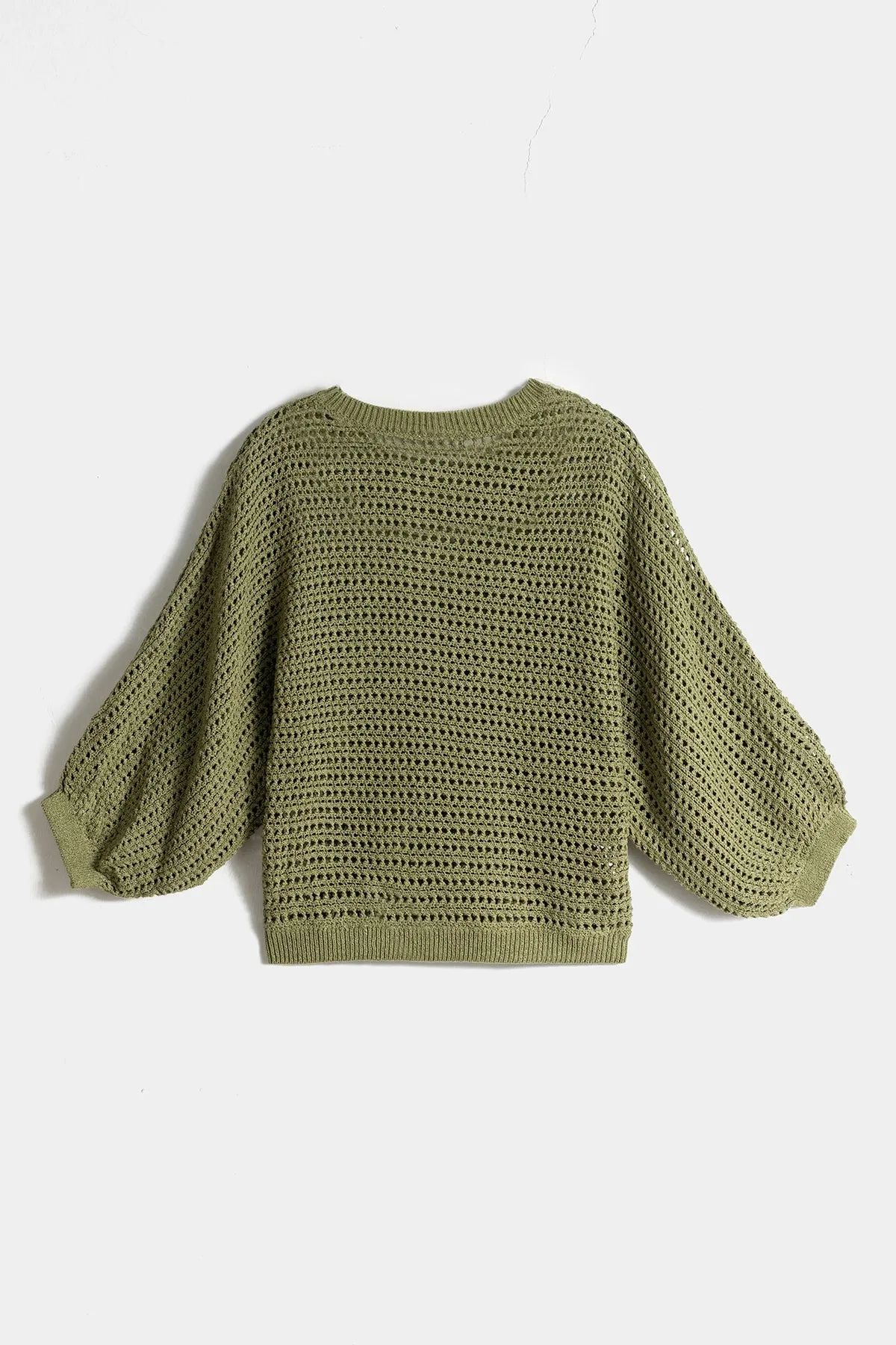 Knitted Sweater For Women - Green