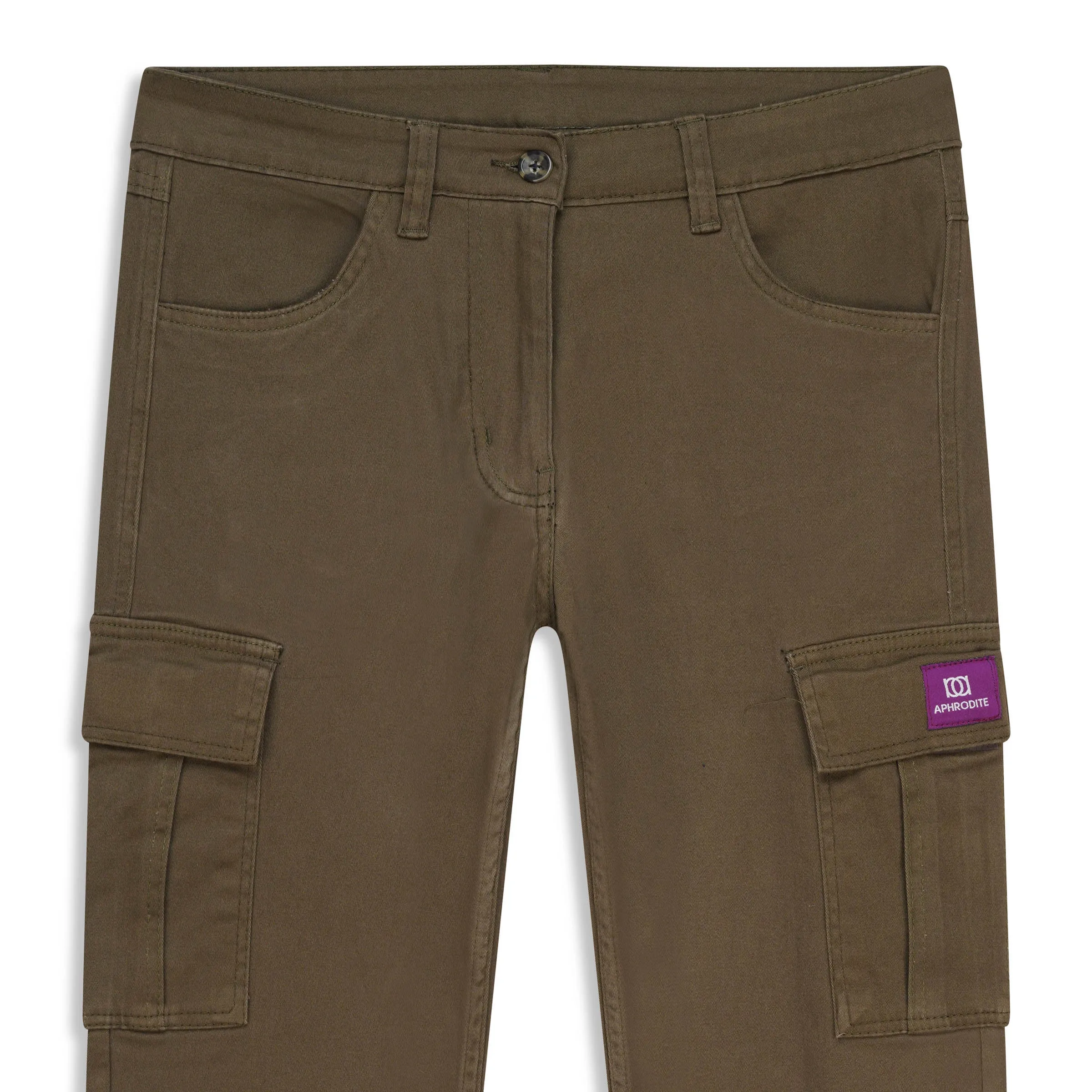 Ladies Cargo Pant - Olive