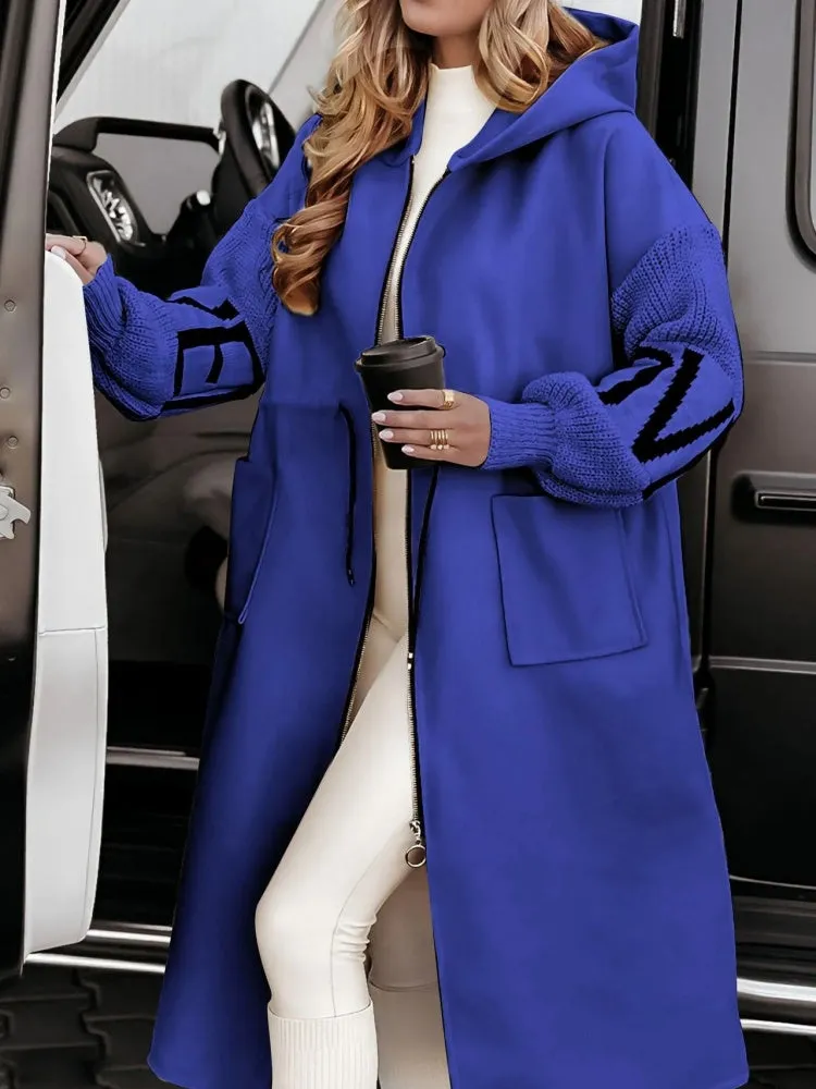 Long Hooded Trench Coat