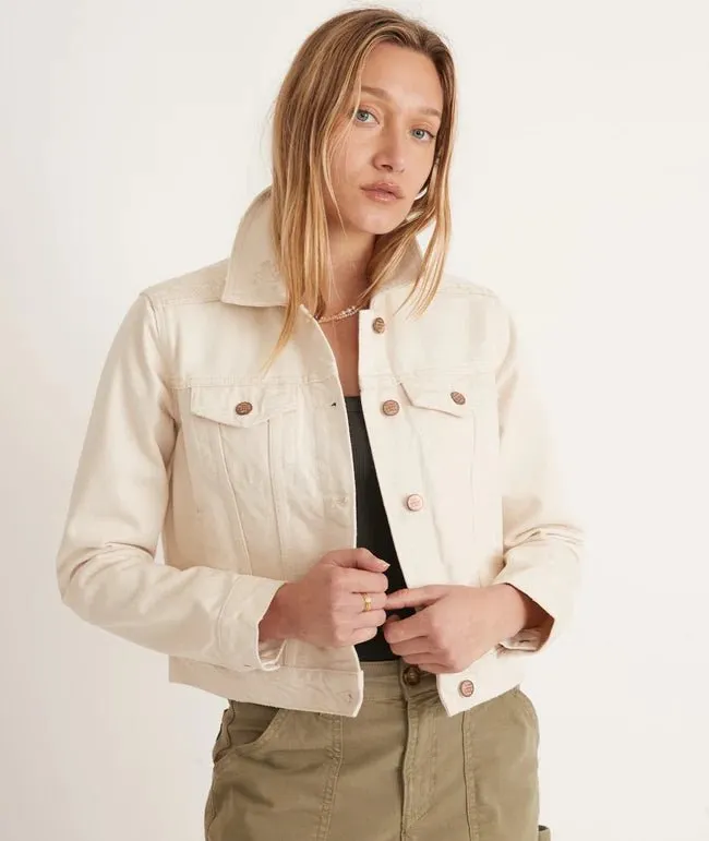 Marine Layer Embroidered Denim Jacket