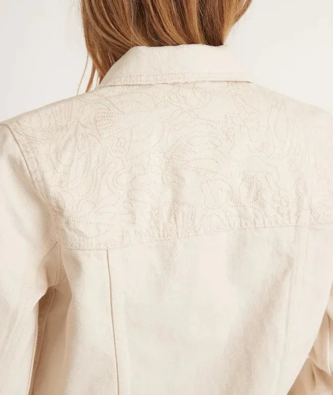 Marine Layer Embroidered Denim Jacket