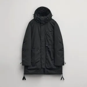 Men’s Black Long Parka Jacket