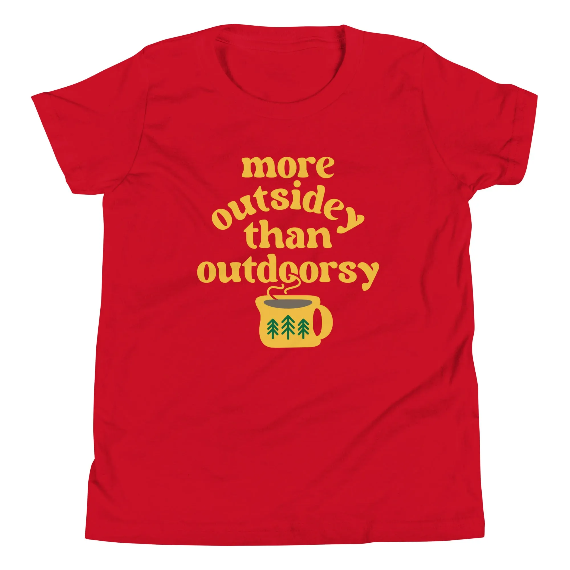 More Outsidey Than Outdoorsy Kid's Youth Tee