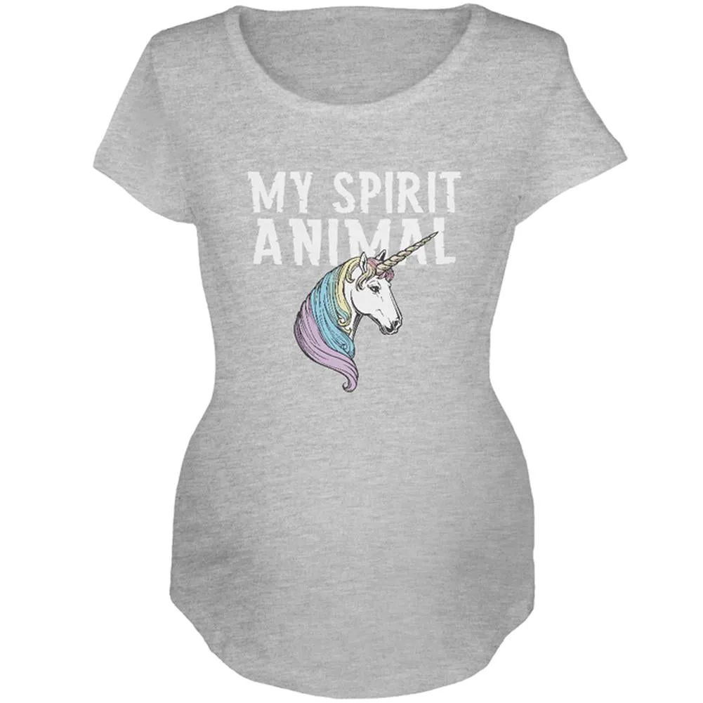 My Spirit Animal Unicorn Maternity Soft T Shirt