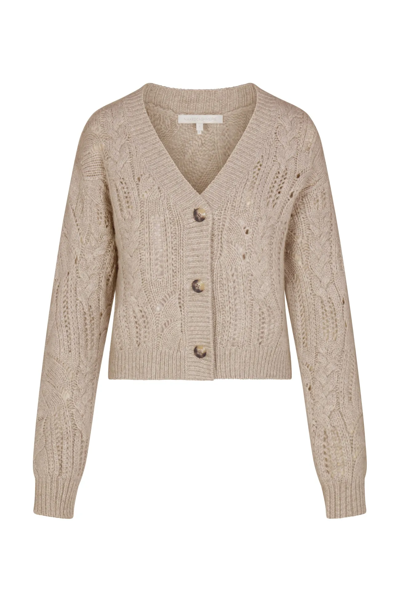 NATASHA CABLE KNIT CARDIGAN