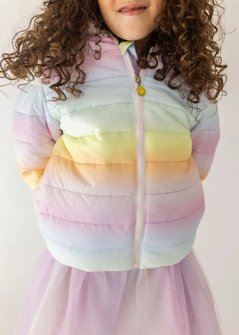 Ombre Puffer Lightweight Jacket