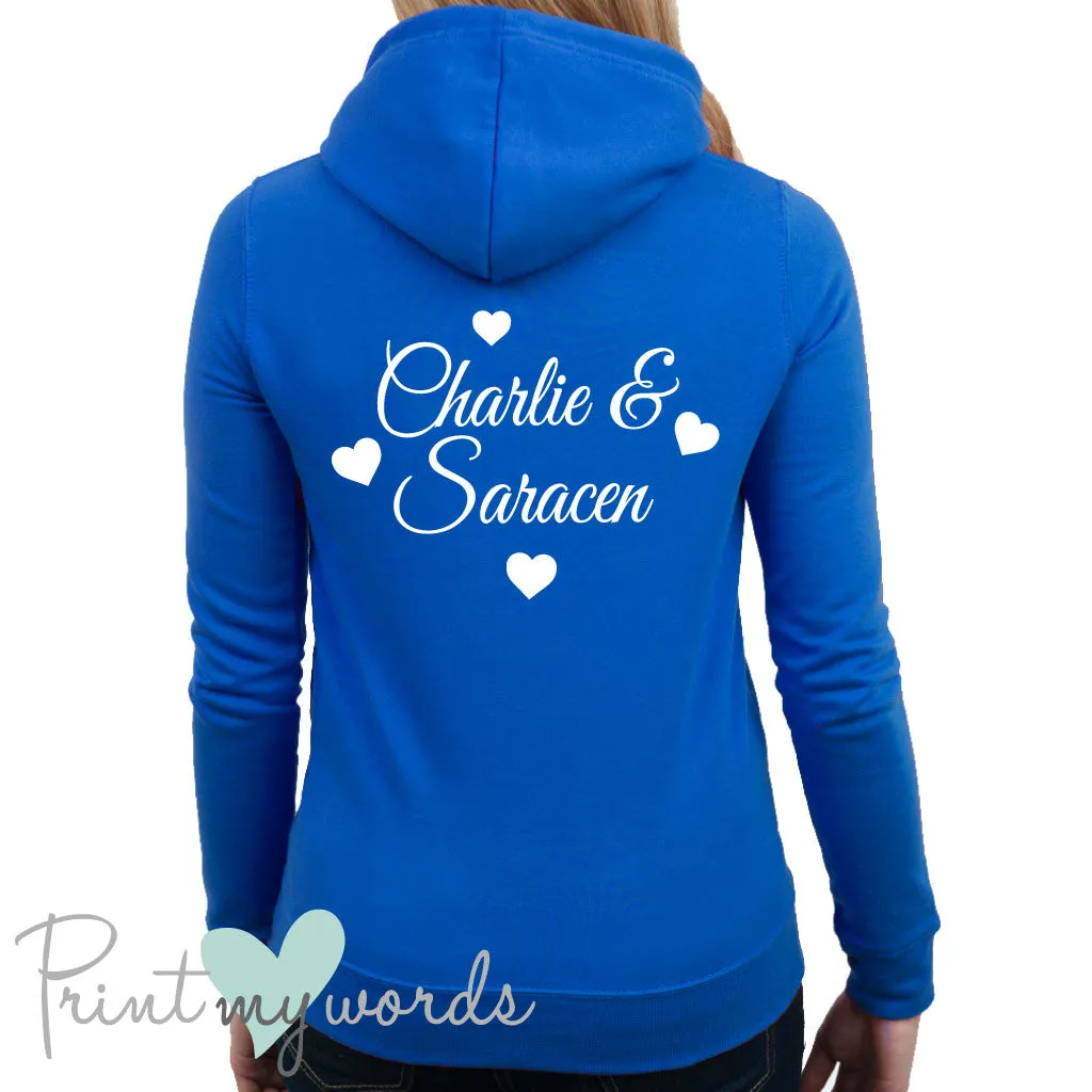 Personalised Hearts Equestrian Hoodie