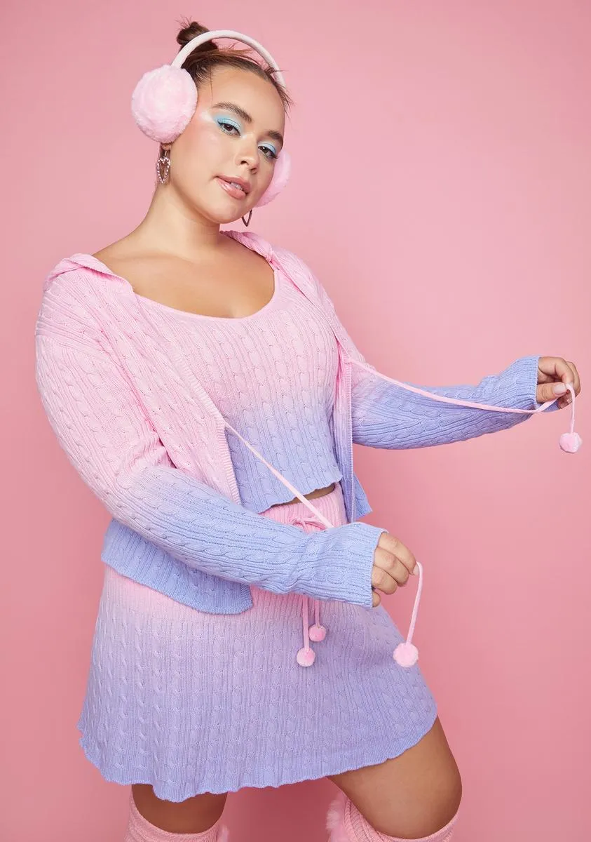 Plus Dusk Cuddles Sweater Set