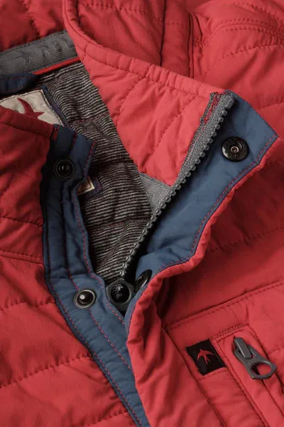 Relwen                                                              Windzip Jacket in Red Fade