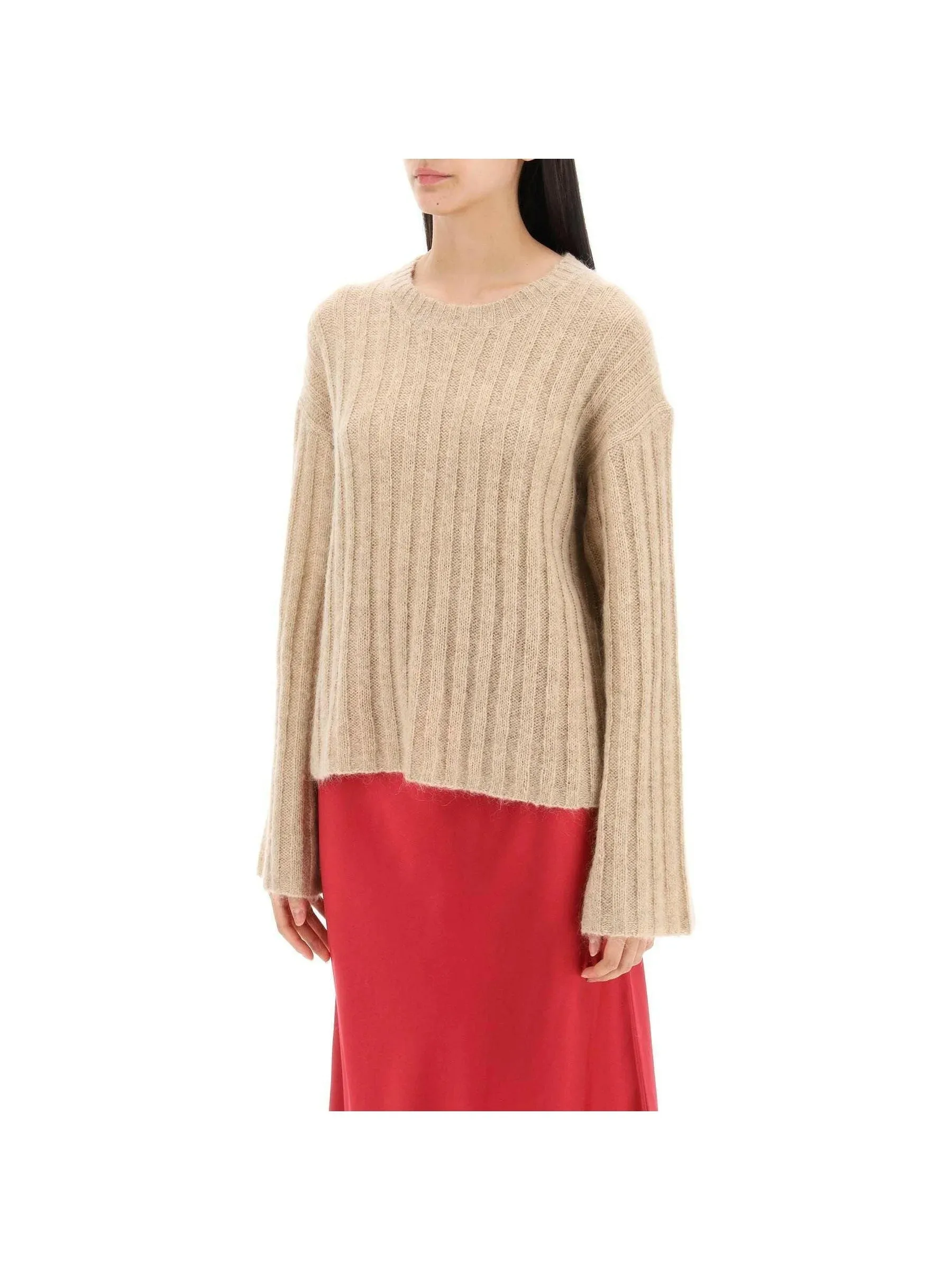 Ribbed Knit Organic Sweater