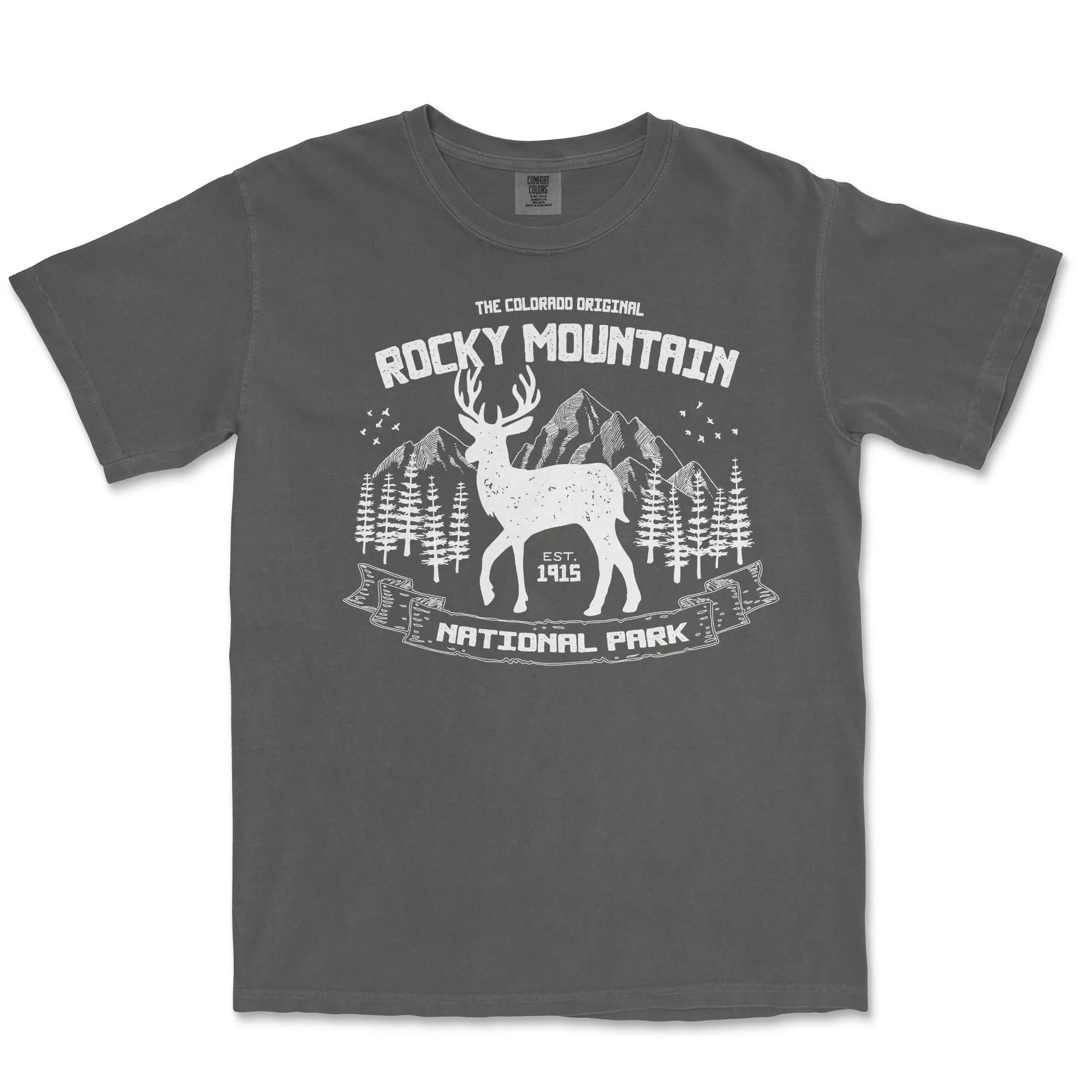 Rocky Mountain National Park Elk Comfort Colors T Shirt