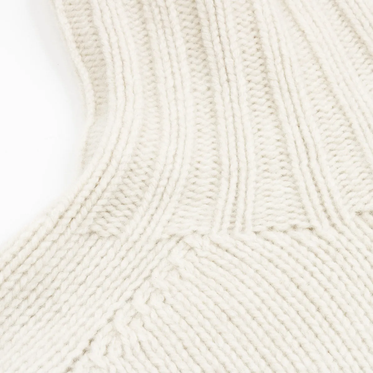 Roll Neck Sweater - Ecru